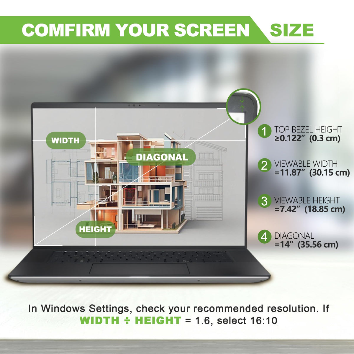 Dabernur anti-glare filter improves screen clarity in bright light
