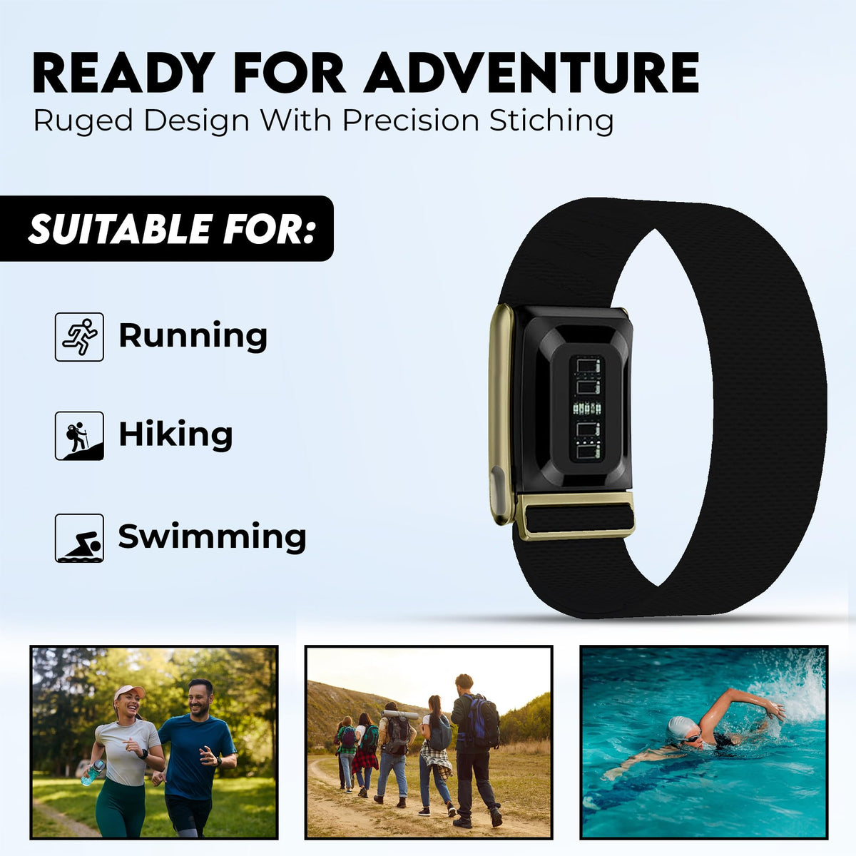 DADO adjustable loop and buckle close-up for customizable secure fit
