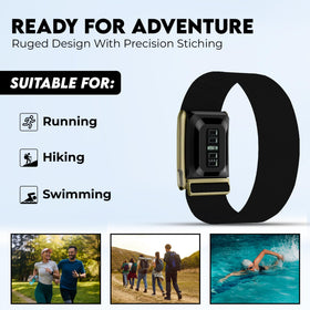 DADO adjustable loop and buckle close-up for customizable secure fit