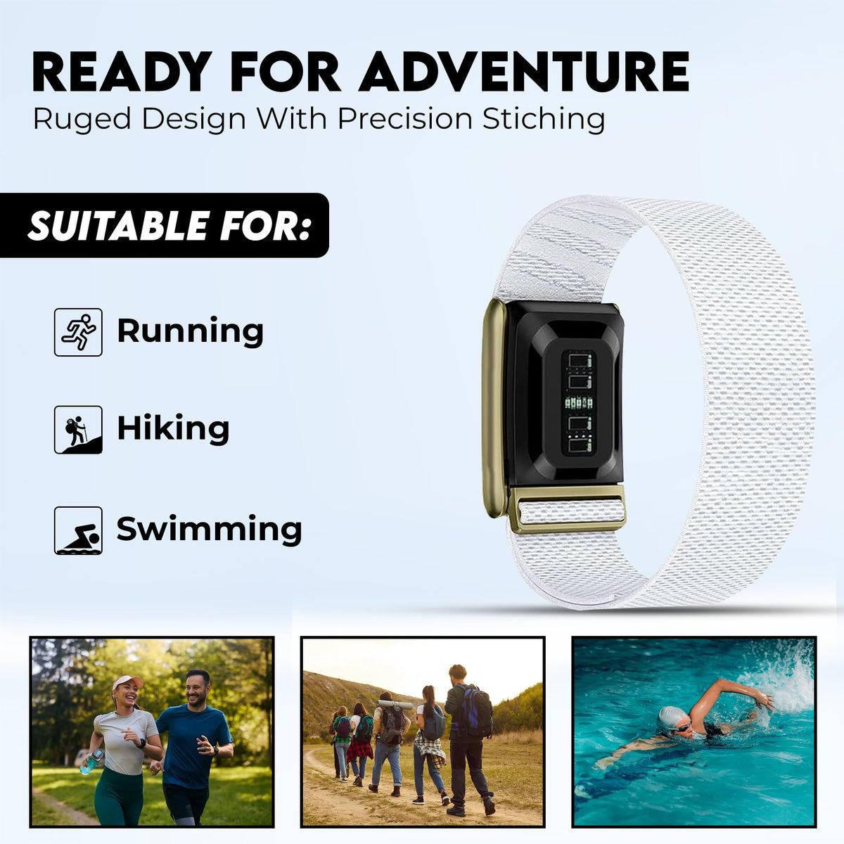 DADO adjustable loop and buckle demonstrating customizable secure fit