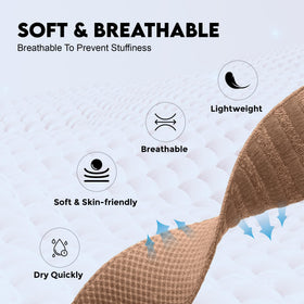 Close-up of DADO nylon weave texture illustrating breathable comfort