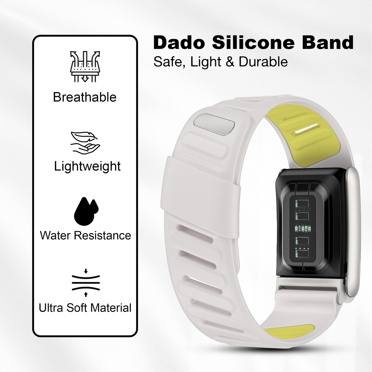 DADO silicone texture close-up highlighting soft skin-friendly material
