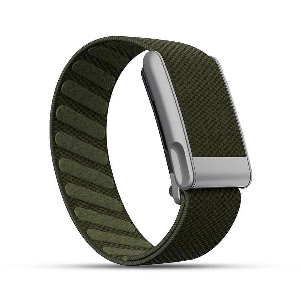DADO front view of emerald band showing sleek profile and comfort