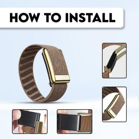DADO band on runner's wrist showing stable fit during exercise