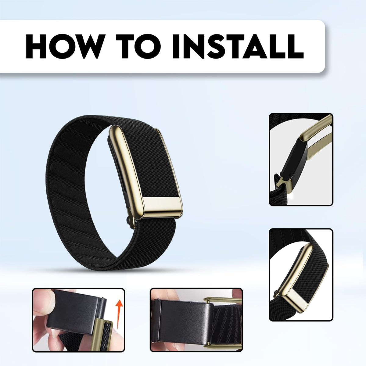 DADO strap worn on wrist outdoors showing secure fit and all-day comfort