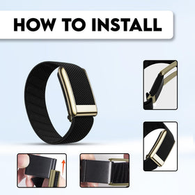 DADO strap worn on wrist outdoors showing secure fit and all-day comfort