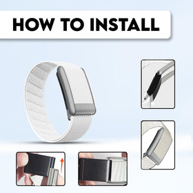 DADO band worn on wrist demonstrating discreet all-day comfort