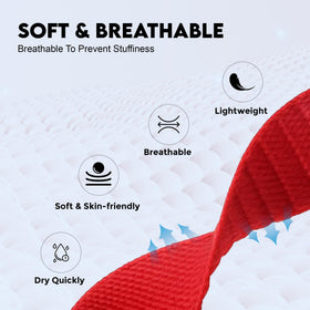 DADO close-up nylon texture showing breathable weave and comfort