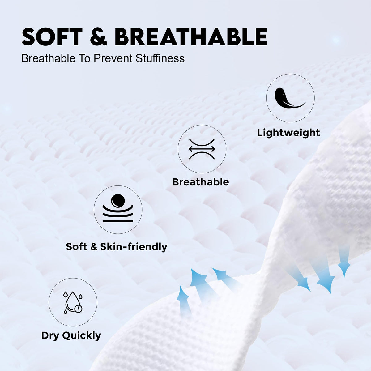 DADO close-up of nylon weave highlighting breathability and comfort