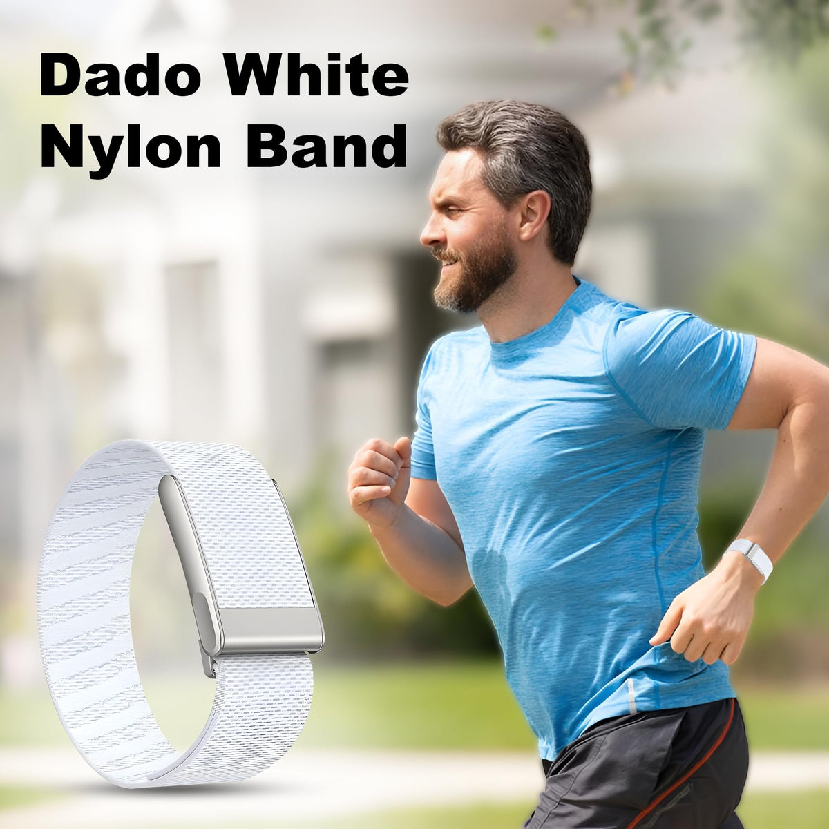 DADO hook and clasp hardware ensures secure fit during workouts.