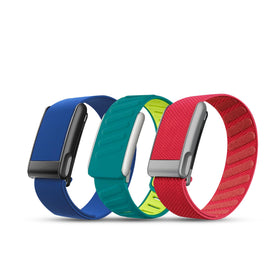 DADO wrist band hydroknit nylon strap offers breathable comfort during workouts.