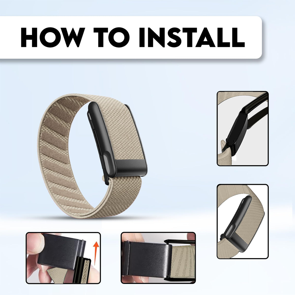 DADO band in use during run showing stable fit and sweat resistance