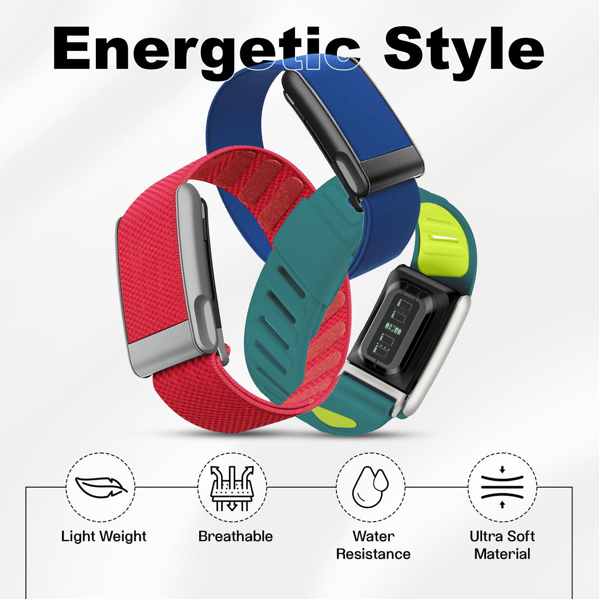 DADO wrist band premium nylon strap provides everyday style with secure wear.