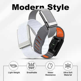 DADO premium woven nylon strap, sleek texture for a premium look.