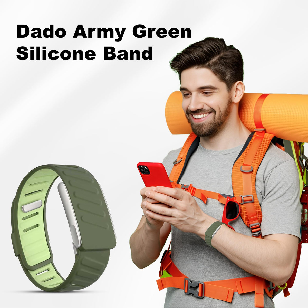 DADO premium woven nylon strap delivers all-day comfort and secure fit.