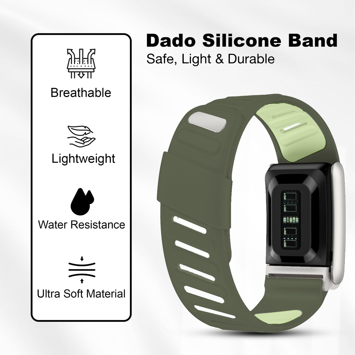 DADO WHOOP 5.0 band offers precise fit for One and Peak models.
