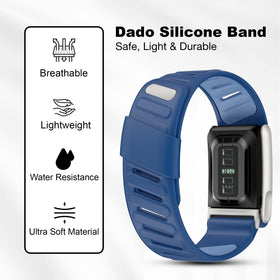 DADO silicone sport band with U-shaped connector for flexible style and extra compatibility