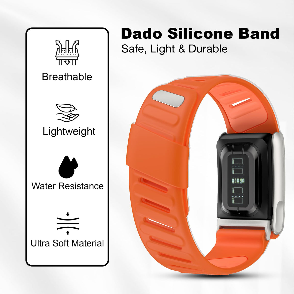 DADO WHOOP 5.0 connector option—easy swap with U-shaped design