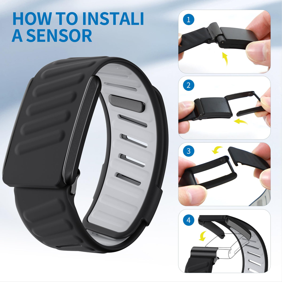 DADO silicone wristband is washable for easy hygiene