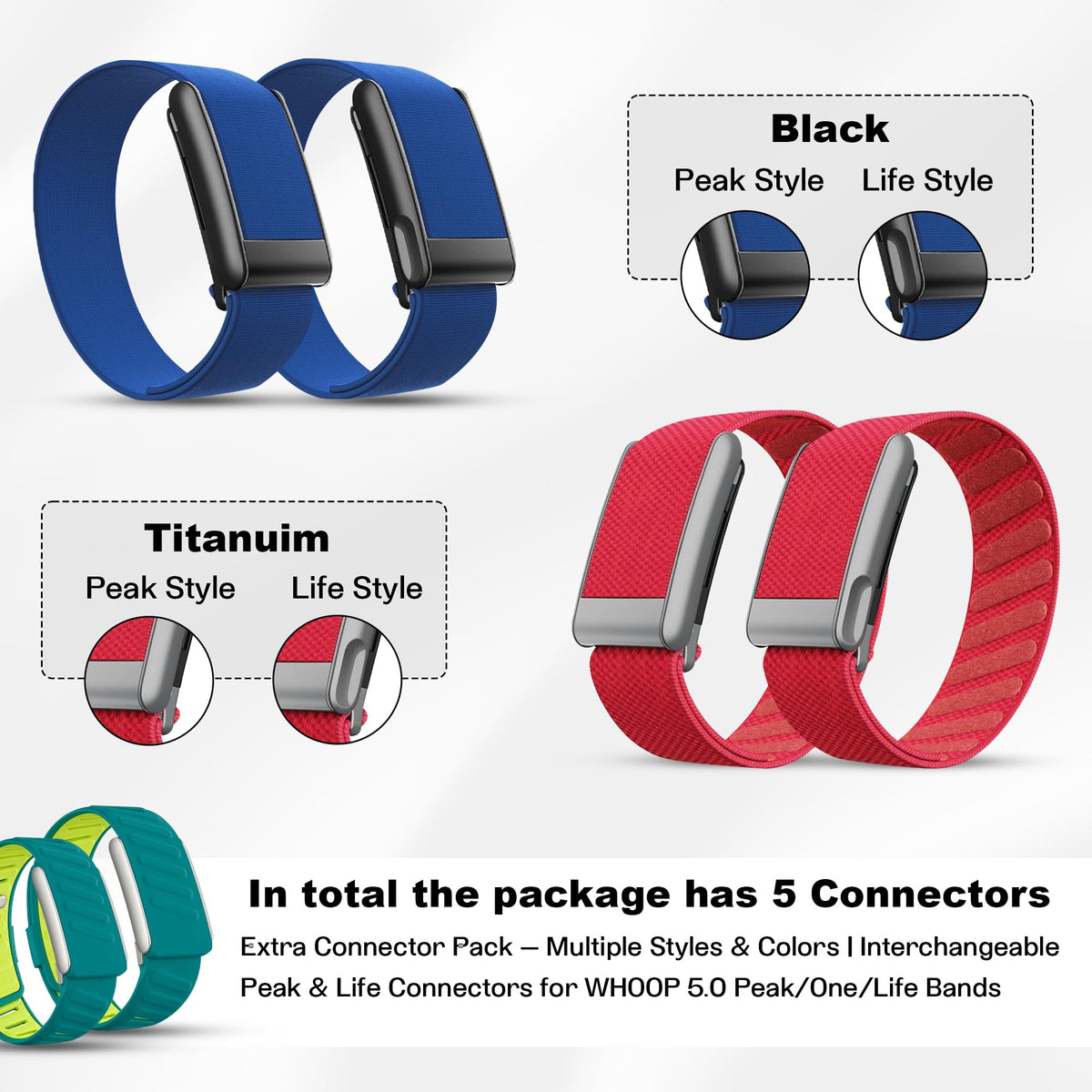 DADO wrist band sport silicone strap delivers flexible durability for training.