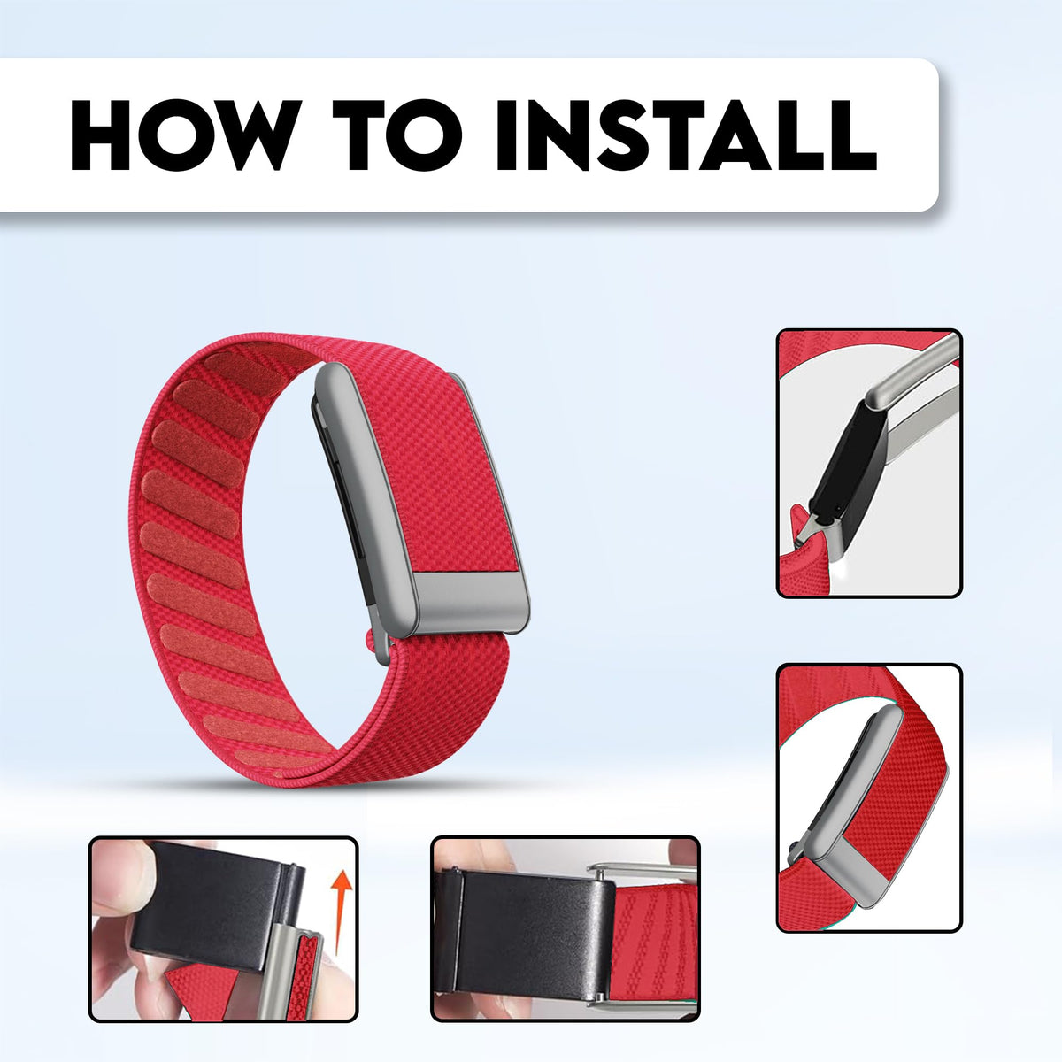 DADO with WHOOP attached on wrist showing stable sensor contact