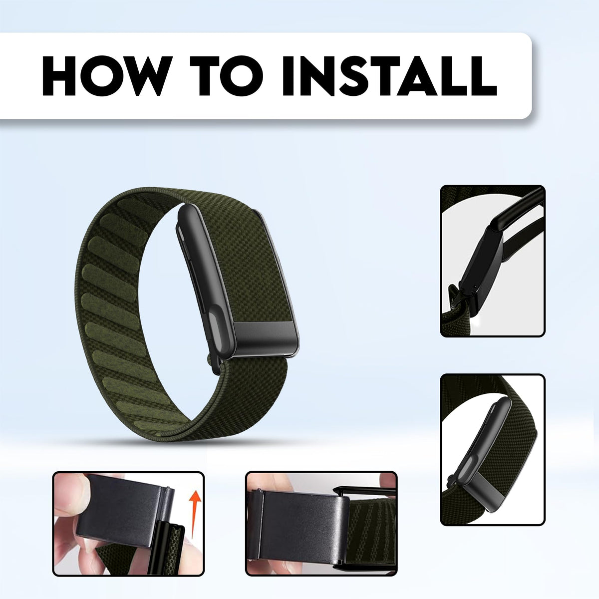 DADO worn on wrist during workout demonstrating stable fit