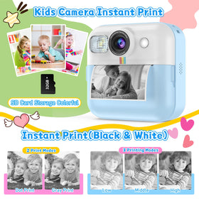 Dafotil camera contents include three print rolls and six pens for DIY photos