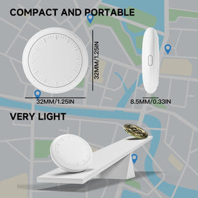 Dahetag shown on smartphone map in Find My/Find Hub app for instant location