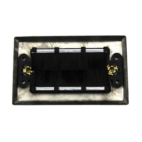 Dahszhi installed on wall behind TV with HDMI and power cables neatly routed for tidy home theater