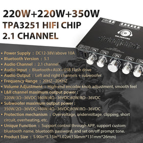 DAJUNGUO S350HS treble and bass knobs for precise tone adjustment and improved clarity