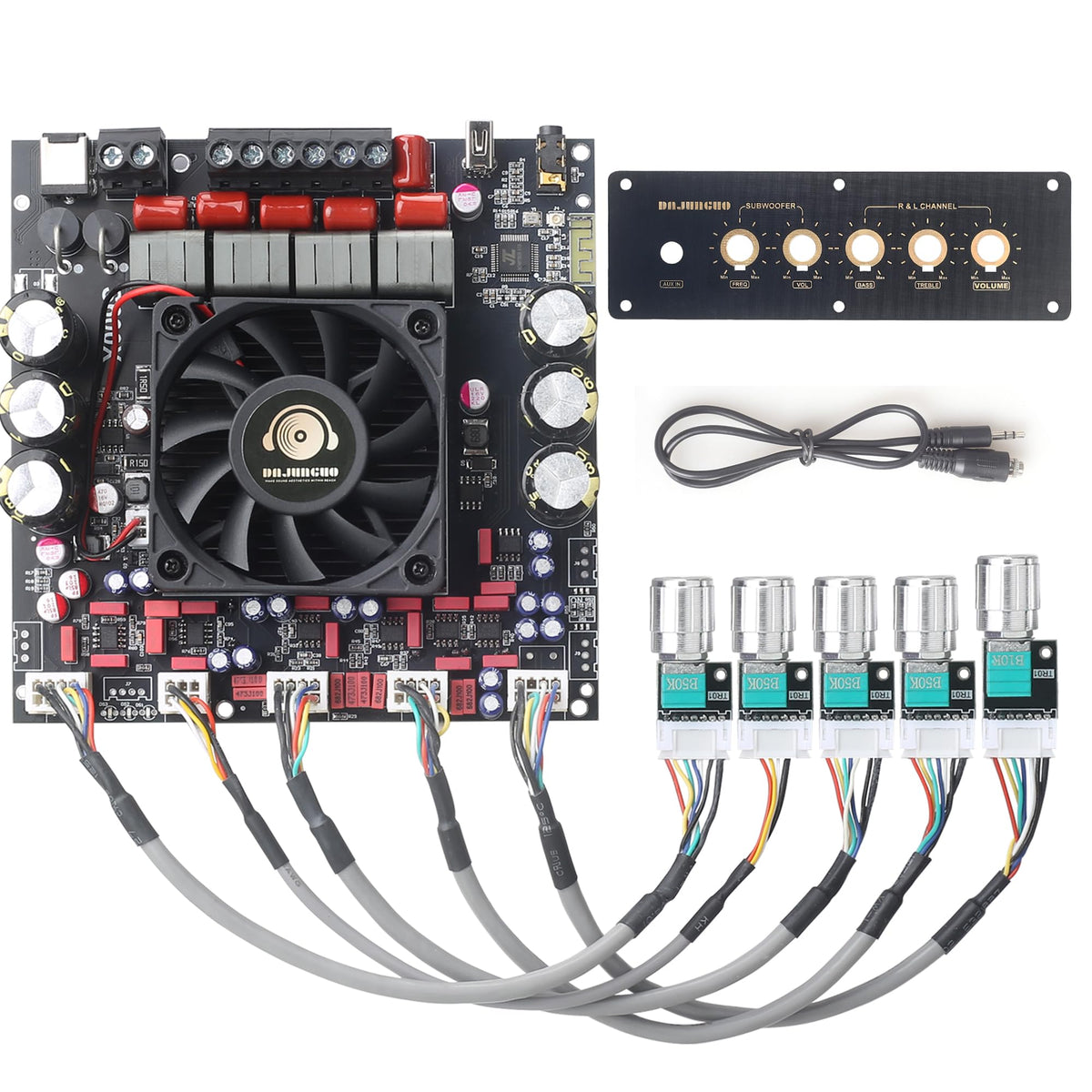 Dajunguo S600X-W Bluetooth chip enables wireless streaming with clear sound.