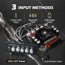 Dajunguo S600X-W dual TPA3255 chips power rich 2.1 channel output.