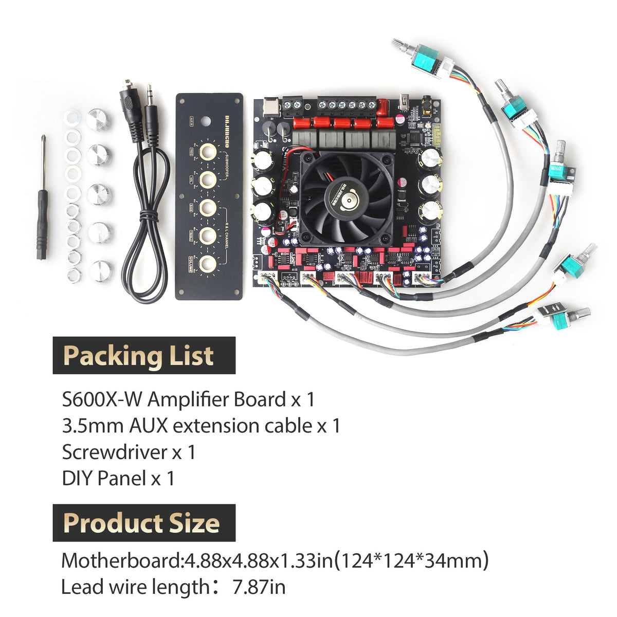 Dajunguo S600X-W wide 19-51V DC input supports varied power needs.
