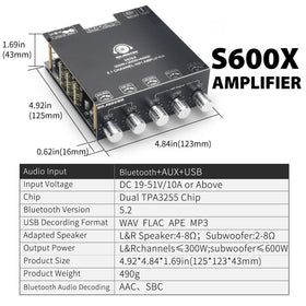 Board installed in a compact chassis for space saving audio projects