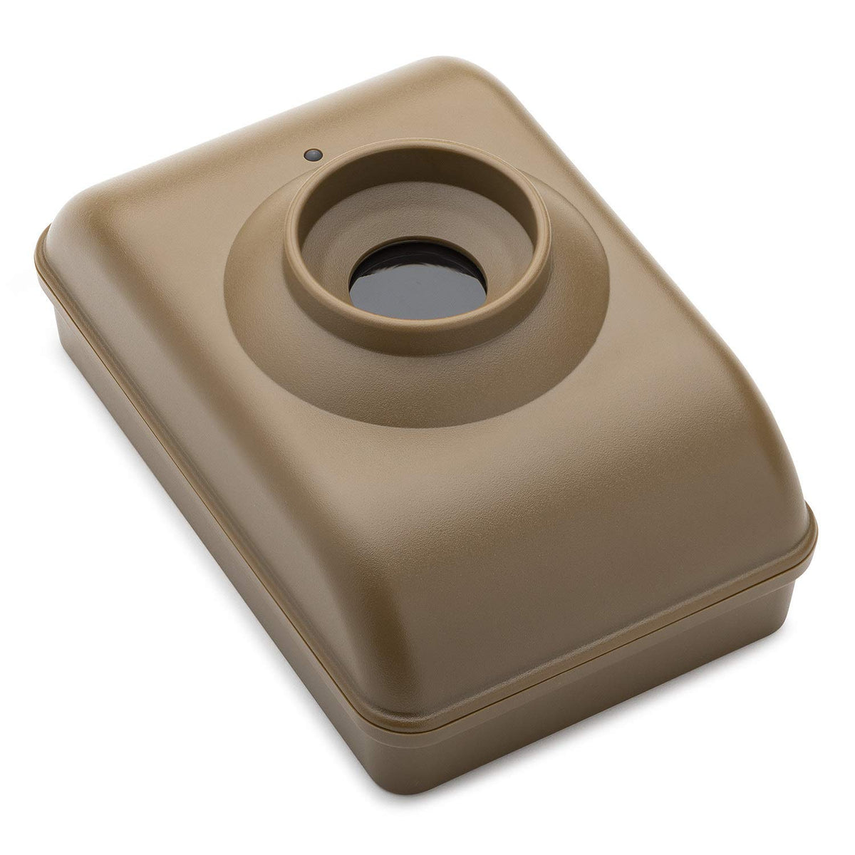Dakota Alert DCMT-4000 opened with 9V battery slot visible for easy long-life power