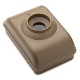 Dakota Alert DCMT-4000 opened with 9V battery slot visible for easy long-life power
