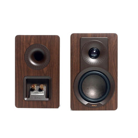 DALI KUPID pair in dark walnut complements most interiors.