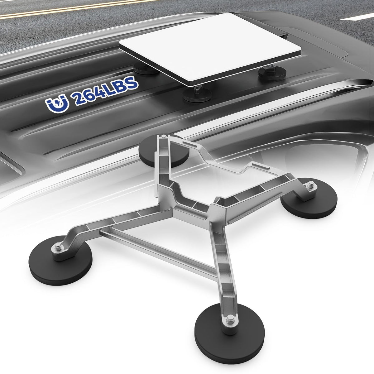 DALINDA magnetic mount for Starlink Mini full assembly secures your dish on iron surfaces for mobile use.