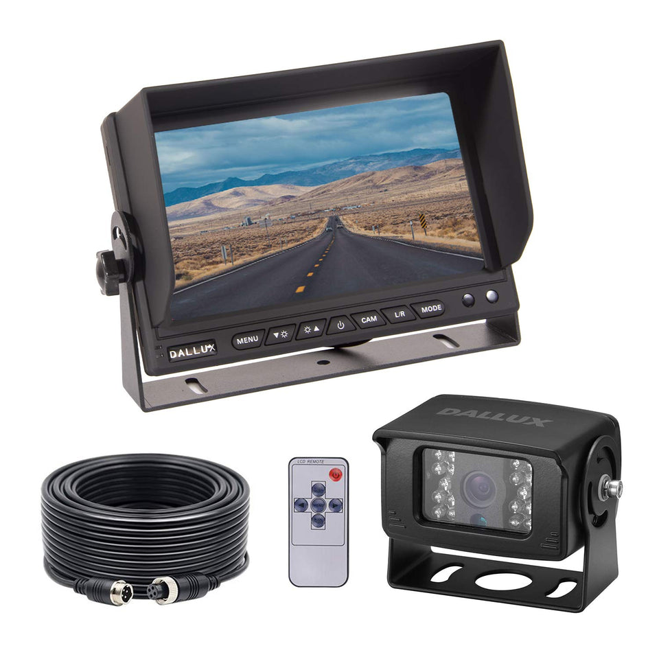 DALLUX backup camera 130-degree wide view for trucks and buses