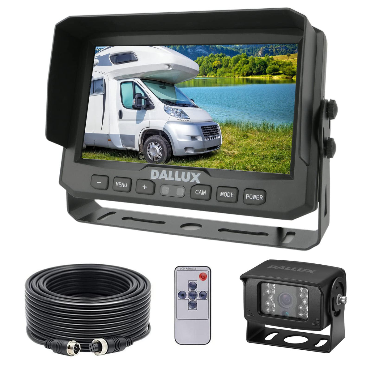 DALLUX backup camera IP69K waterproof for all-weather reliability.