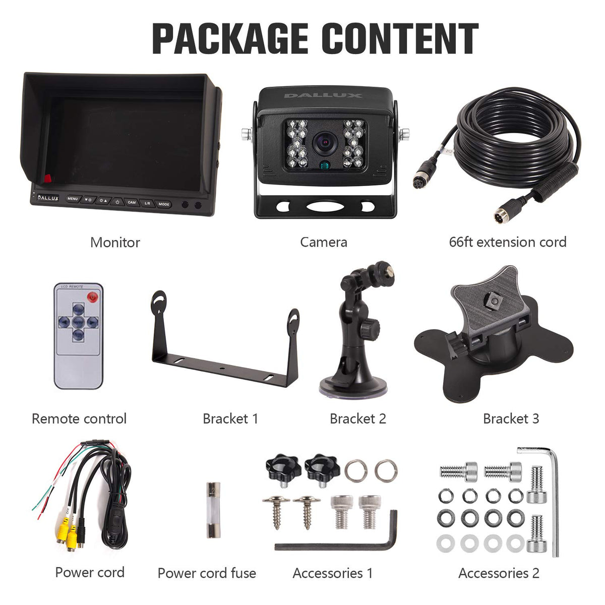 DALLUX three mount options for monitor placement
