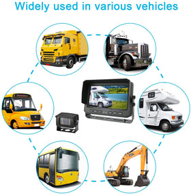 DALLUX vehicle rear view system suitable for bus, truck, and van models.