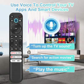 Daloben RC813 remote shown with TCL TVs for seamless control