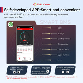 DALY BMS parallel packs capability for scalable battery systems and enhanced capacity.