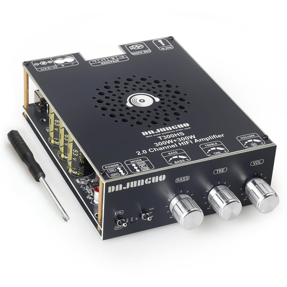 DAMGOO front panel showing controls and inputs for fast setup