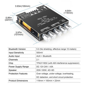 DAMGOO TB21 DC input supports 12-24V for versatile DIY power setups