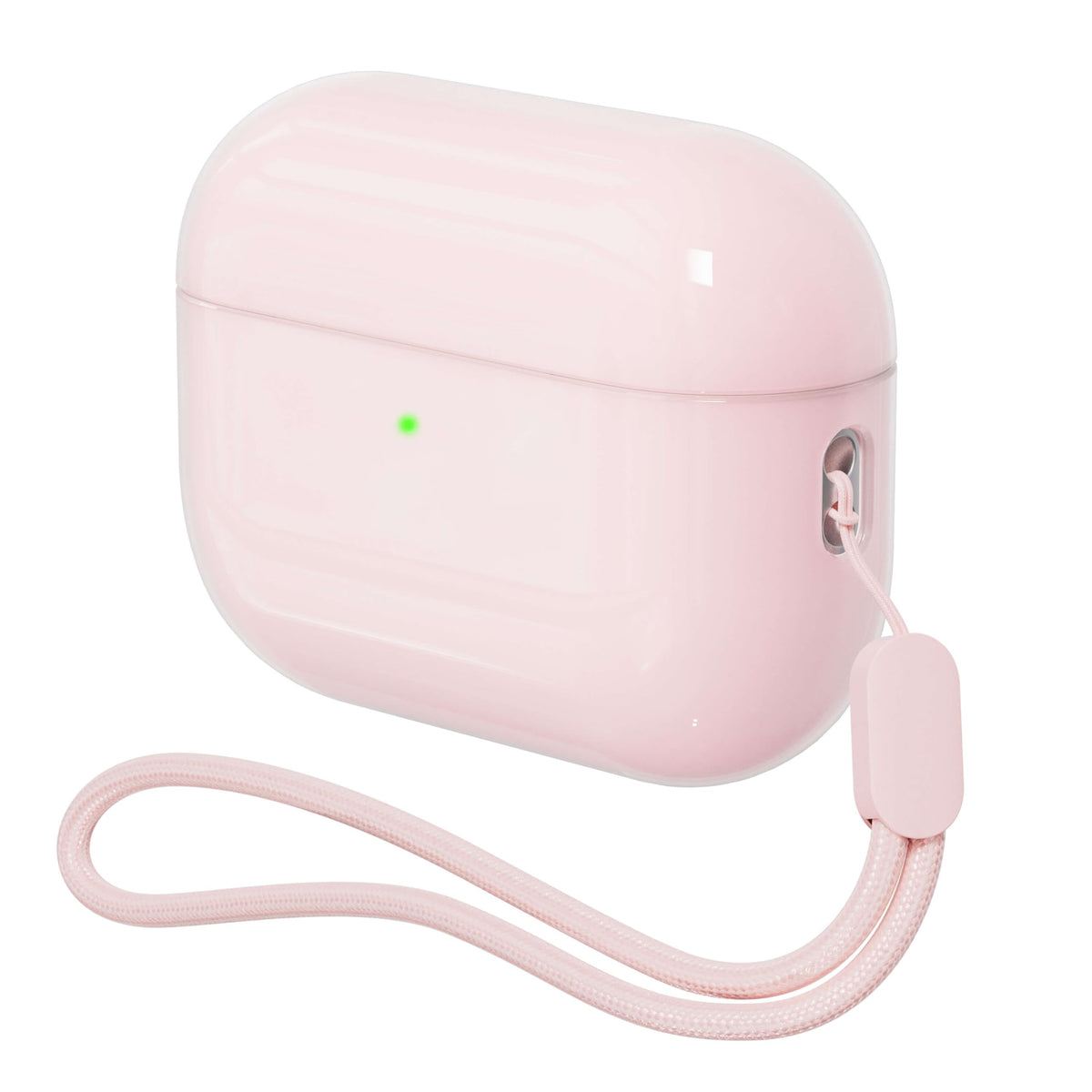 DamonLight AirPods Pro 3 case pink front view, precise fit and easy access.