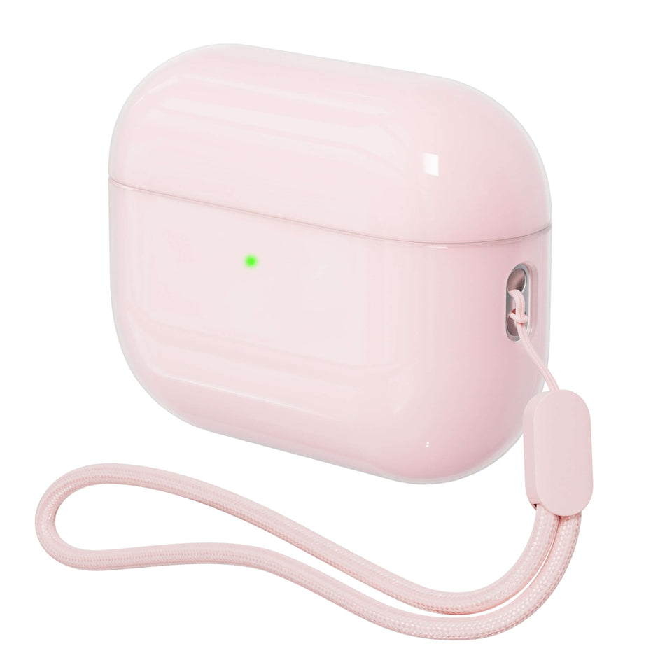 DamonLight AirPods Pro 3 case pink front view, precise fit and easy access.