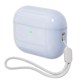 DamonLight AirPods Pro 3 ice blue case, front view, secure daily protection.