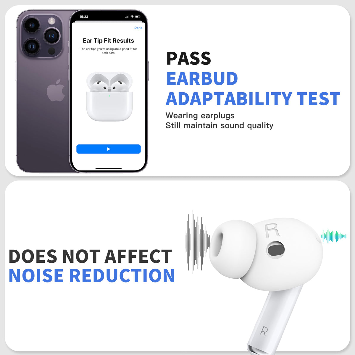 DamonLight AirPods 4 ear tips provide a comfortable seal during workouts